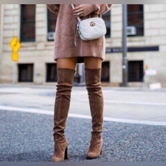 Stuart Weitzman Brown Highland Over-the-Knee Boots- off size 7 & 7.5 NWOT - Picture 3 of 15